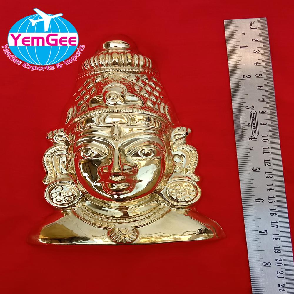 Brass Varalakshmi Amman Face - Color: Gold