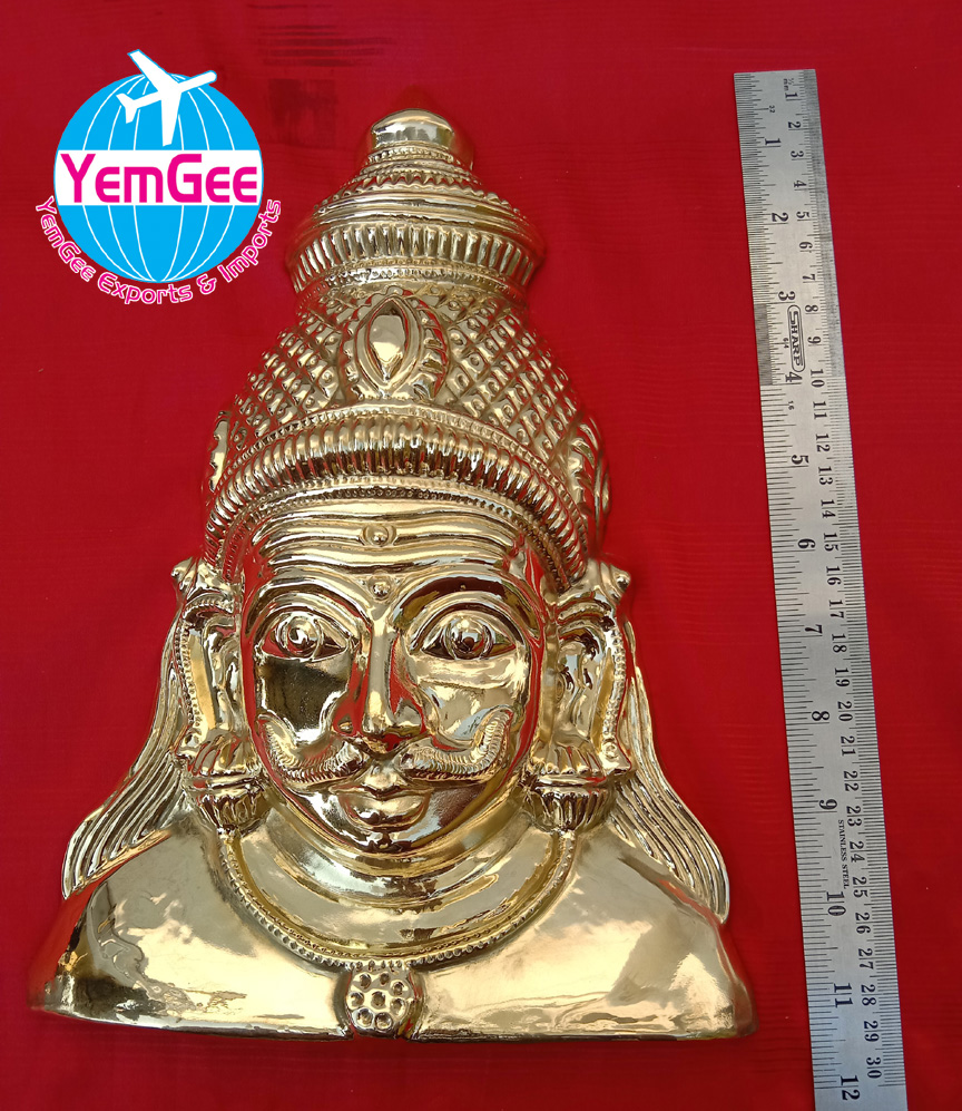 Brass Varalakshmi Amman Face - Color: Gold