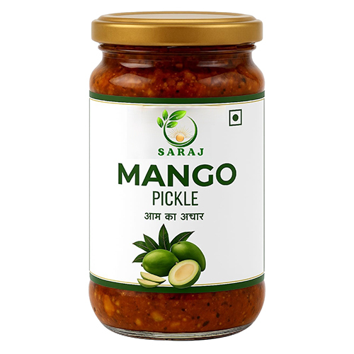 Mango Pickle - Spicy Flavor with Oil Preservation | Easily Digestible Ingredients, Shelf Life of Up to 24 Months, Packed with Spices