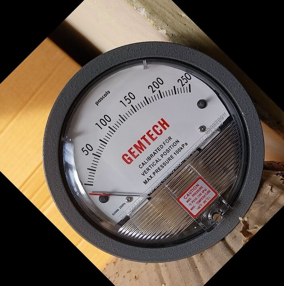 Model G2010-SP GEMTECH Differential Pressure Gauge Range 0-10 Inch W.C.