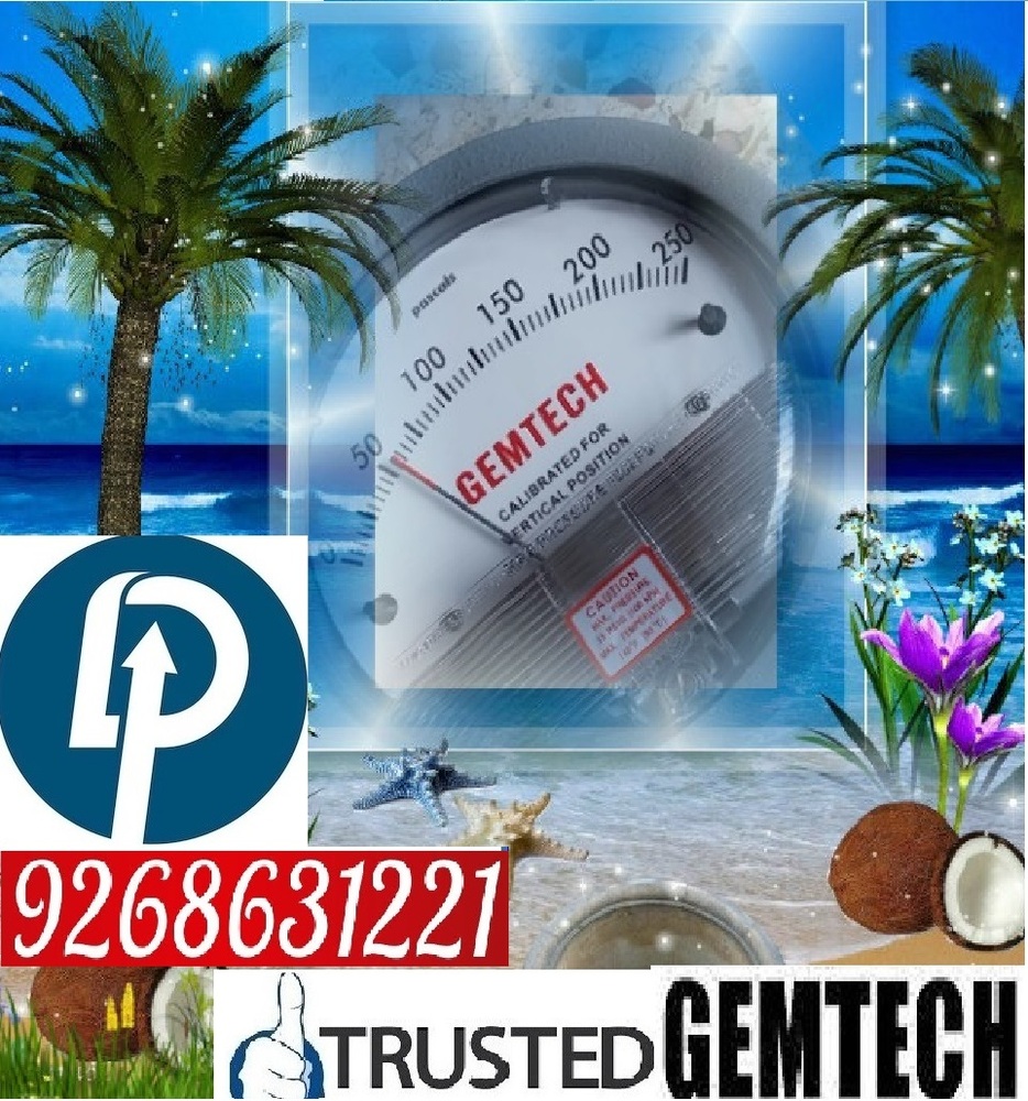 Popular Cities Gemtech Differential Pressure Gauge Wholesalers By Vadodara - Accuracy: A 2% Of Full Span At 70(21(a 3% On -0