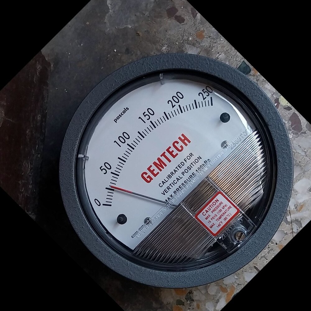 GEMTECH SERIES G2002-SP Differential Pressure Gauge Range 0-2 Inch W.C.
