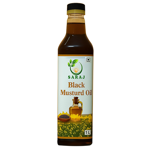 1Ltr Black Mustard Oil - Cultivation Type: Organic