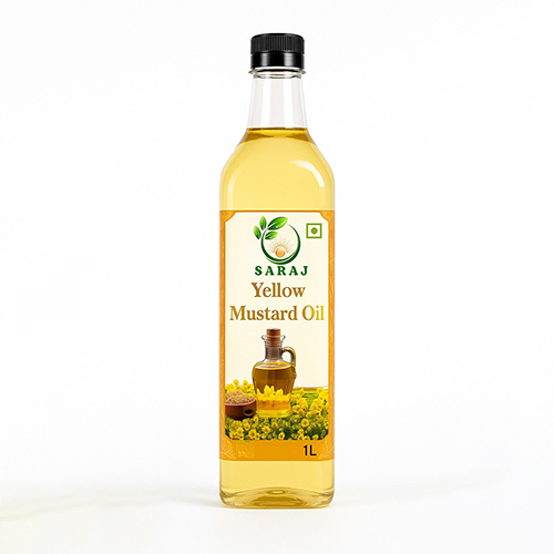 1Ltr Yellow Mustard Oil - Cultivation Type: Organic