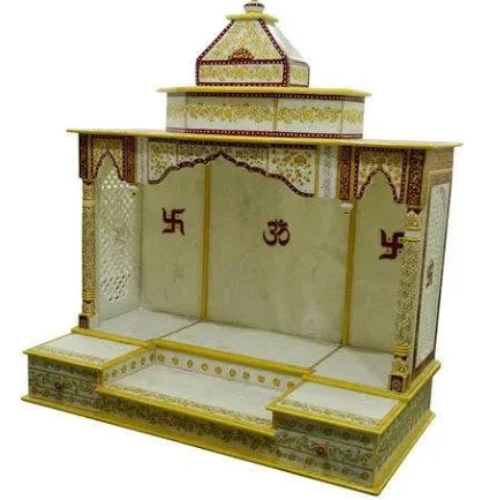 Beautiful painted Marble Mandir