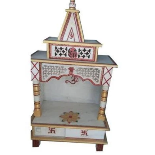 Beautiful painted Marble Mandir