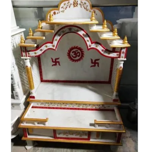 Beautiful painted Marble Mandir