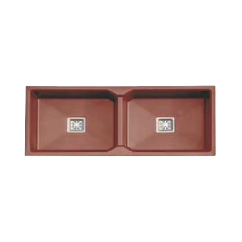 Mercury Brown Double Bowl Quartz Sink