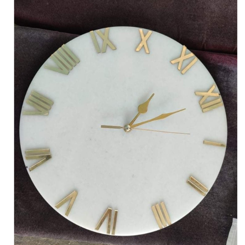 Makrana White Table Clock - Hardness: Medium