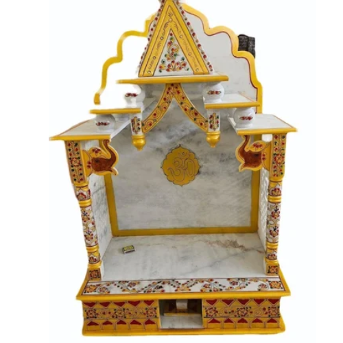 Polishing White Marble Temple