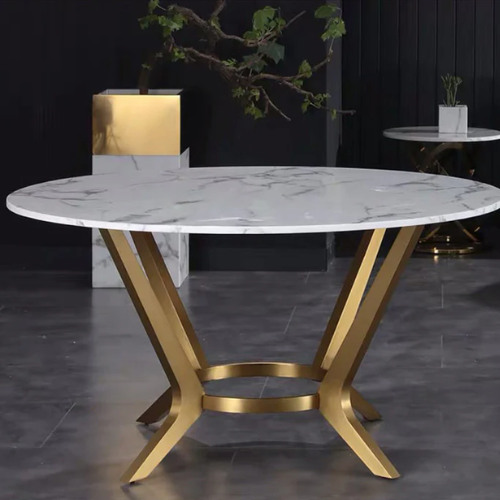stylish marble round table