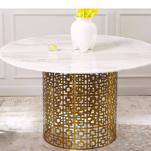 stylish marble round table