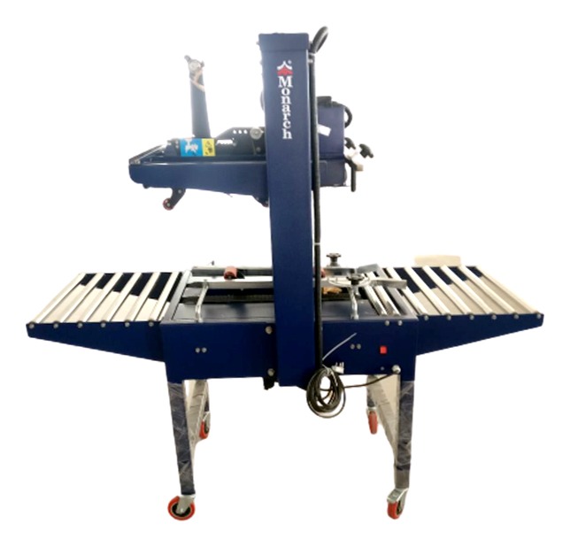 Carton Tapping Machine - 110v/220v -240v Power Supply, 145 Kg Weight | Heavy Duty Electric Drive, Adjustable Tape Overlap, Semi-automatic, 10 Pcs/min