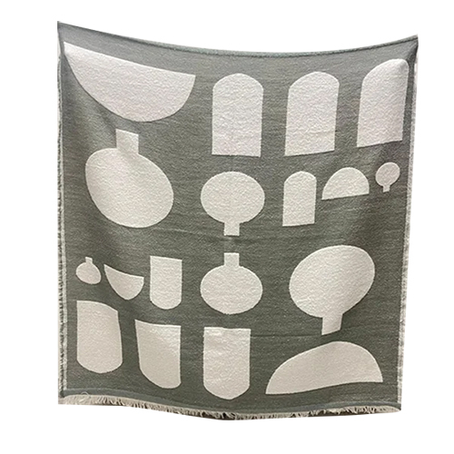 Printed Stole In Viscose And Cotton Fabric - Color: Multicolor