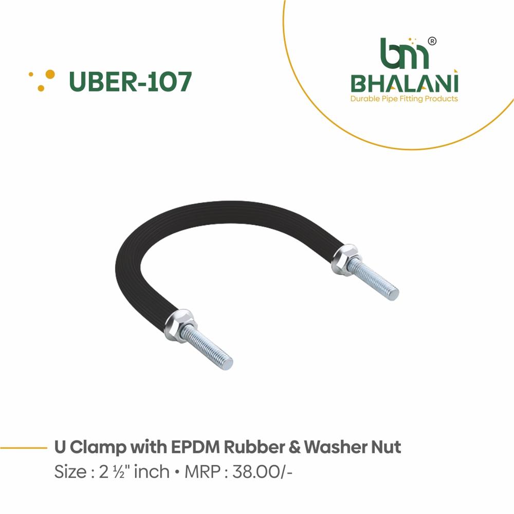 1 Inch U Clamp With EPDM Rubber And Washer Nut