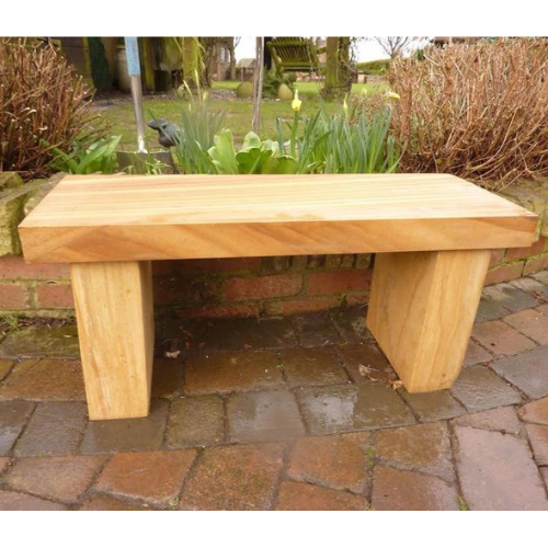 Teakwood Sandstone Bench