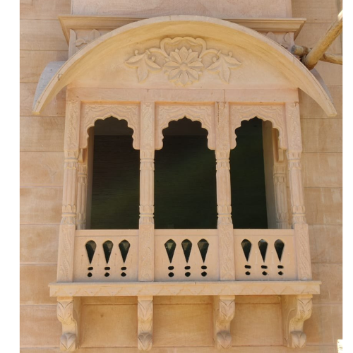 Carved Stone Jharokha