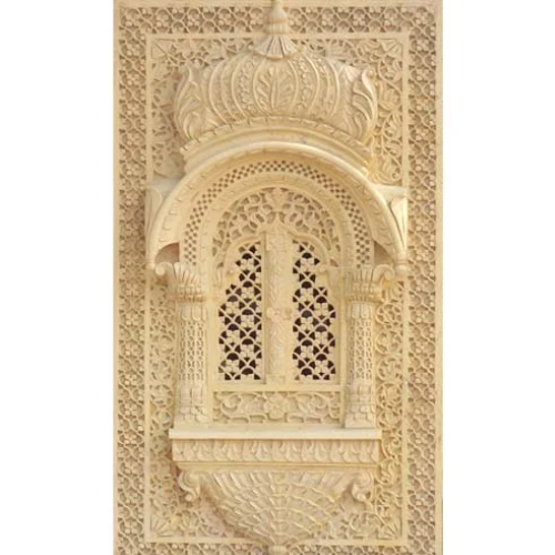 Carved Stone Jharokha - Natural Stone Type: Sandstone