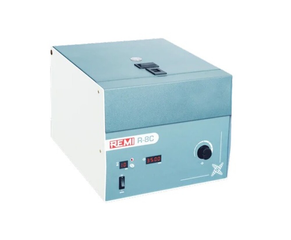 Laboratory Centrifuge Machine - 330 mm Width, 295 mm Height | 4400 RPM Speed, White Color, Single-Stage Centrifugal Compressor, 1-Year Warranty