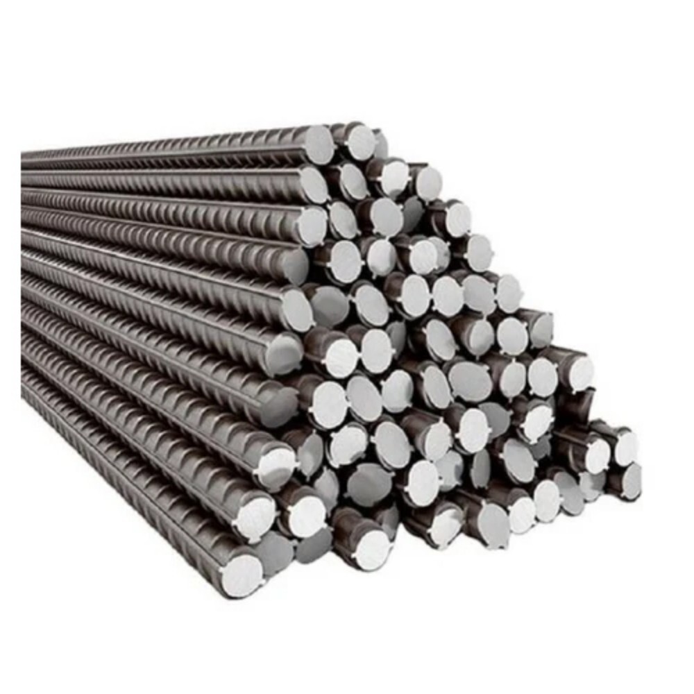 TMT Steel Bar - Fe 500D Grade, 8 mm Size, Silver Color | Round Shape, Hot Rolled, BIS 1786: 2008 Compliant for Structural Stability