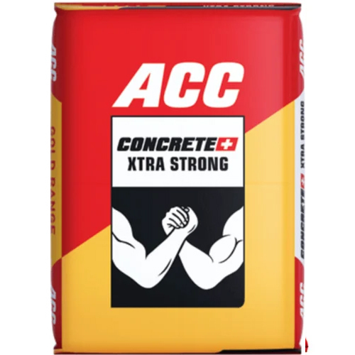 50 Kg Acc Concrete Plus Xtra Strong Cement - Color: Grey