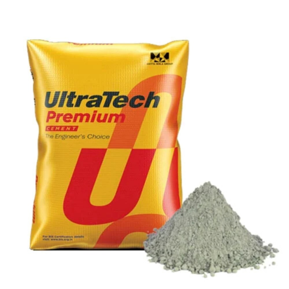 50 Kg Ultratech Premium Cement - Color: Grey