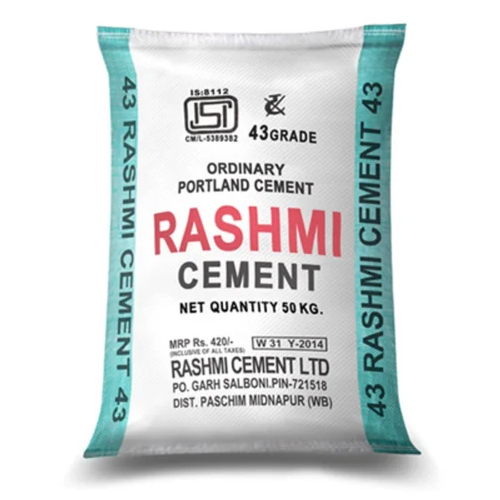 50 Kg Rashmi Ordinary Portland Cement - Color: Grey