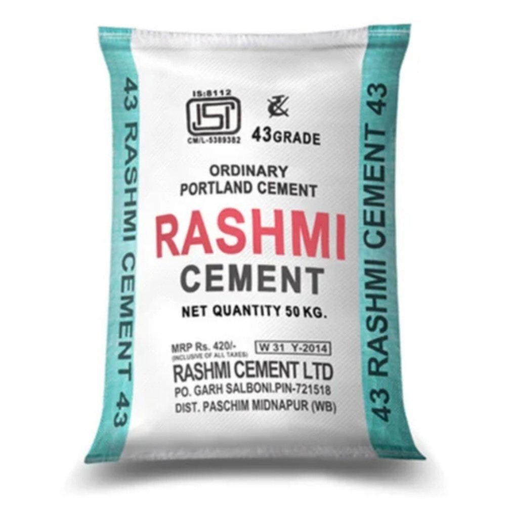 50 Kg Rashmi Ordinary Portland Cement - Color: Grey