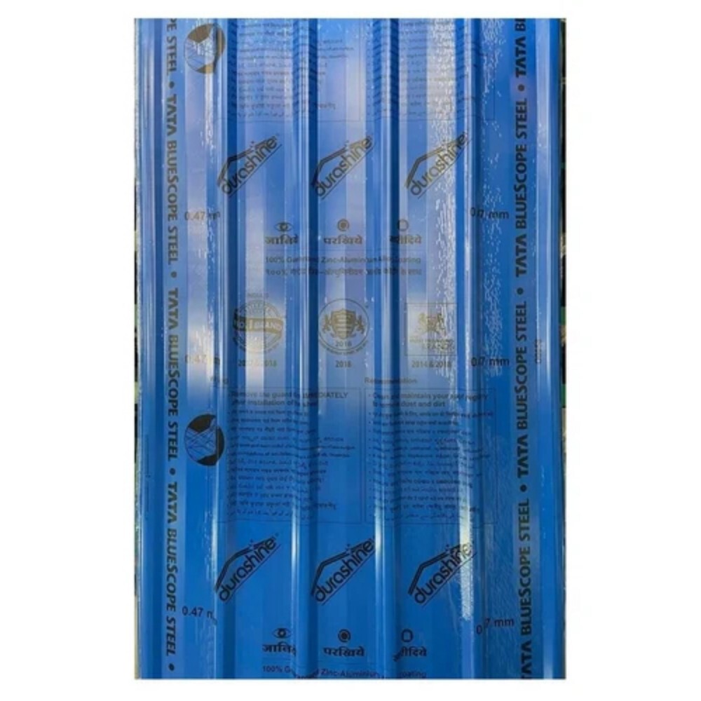 Tata Durashine Bluescope Steel Sheet - Color: Blue