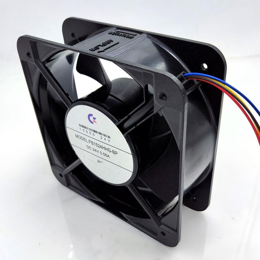 New Genuine 1524 Fan 24V FB1524HHG-BP 4-wire Speed Regulation Cooling Fan