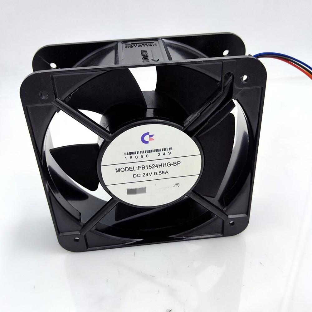 New Genuine 1524 Fan 24V FB1524HHG-BP 4-wire Speed Regulation Cooling Fan