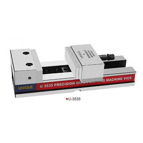 U 3535 Unique Precision Quick Setting Machine Vice - Color: Silver