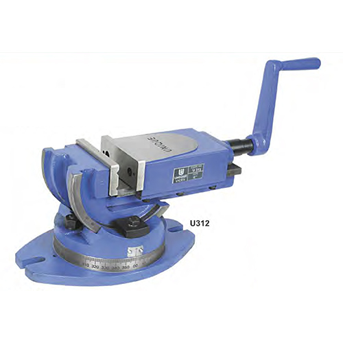 U312 Unique Tilting & Swivelling Vice - Color: Blue