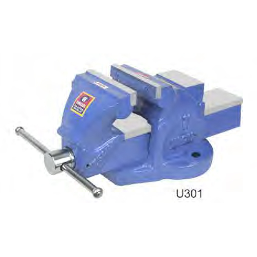 Fixed Base Unique Merchanics Bench Vice - Color: Blue