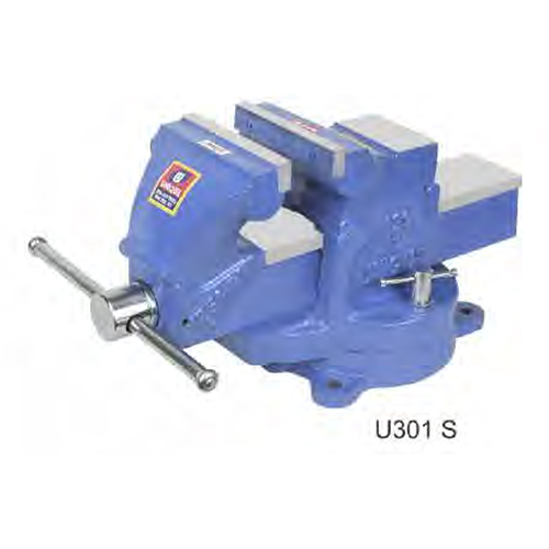 Swivel Base Code U301S Unique Mechanics Bench Vice - Color: Blue