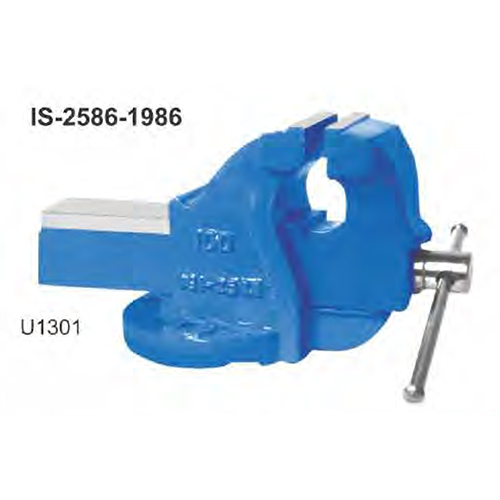 Unique Machinists Bench Vice - Color: Blue