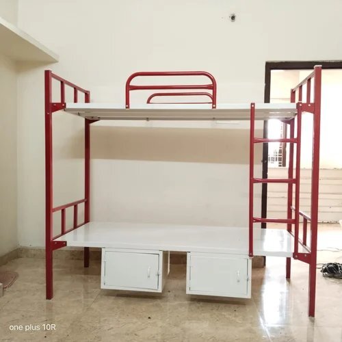 Hostel Bunk Beds With Locker - Artwork: Handmade