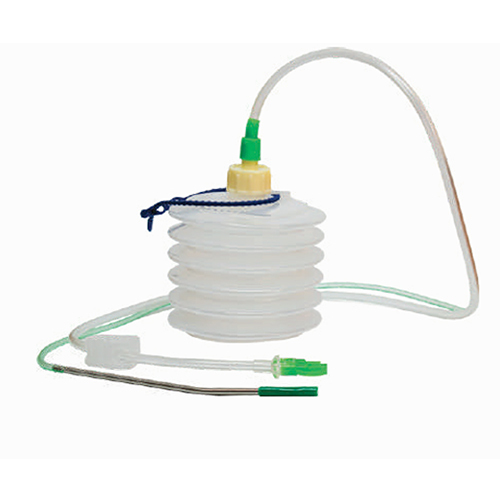 Closed wound suction unit