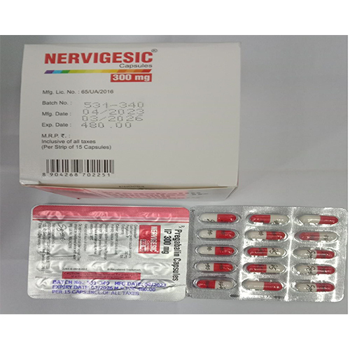 Nervigesic Capsule 300Mg - Drug Type: General Medicines
