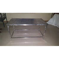 304 Stainless Steel Canteen Table - Artwork: Handmade