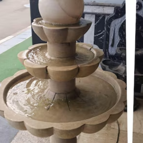 Sandstone 3 Tier Fountain