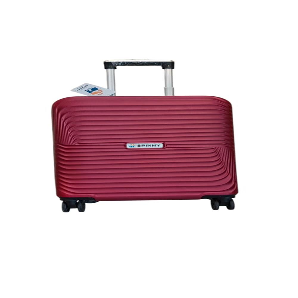 MAHROON ABS LUGGAGE TROLLEY BAG