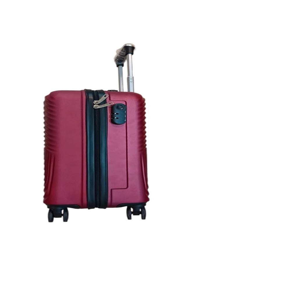 MAHROON ABS LUGGAGE TROLLEY BAG
