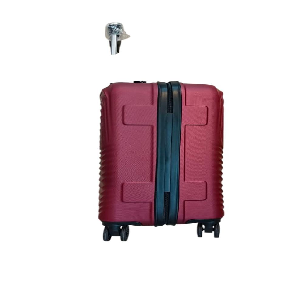 MAHROON ABS LUGGAGE TROLLEY BAG