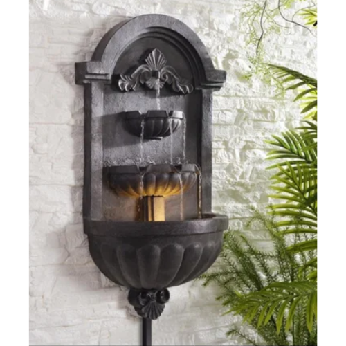 Black Marble Wall Fountain