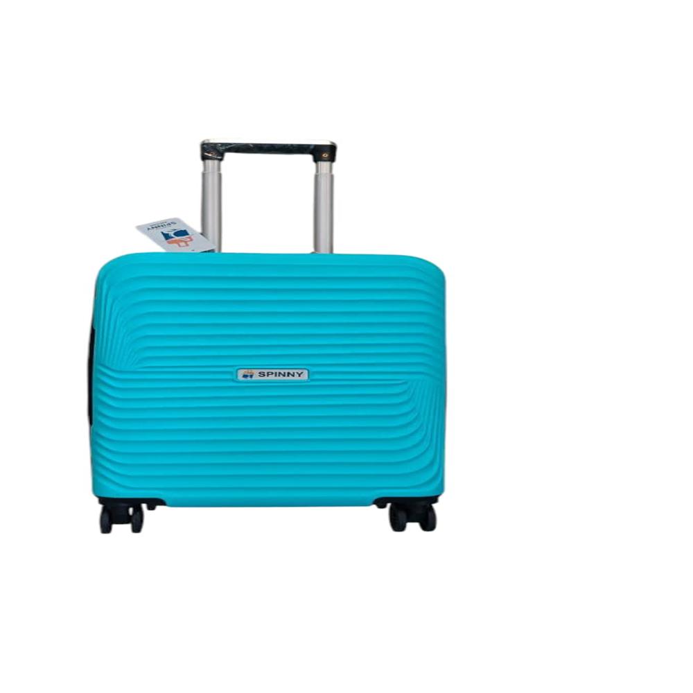 TEAL ABS TROLLEY BAG
