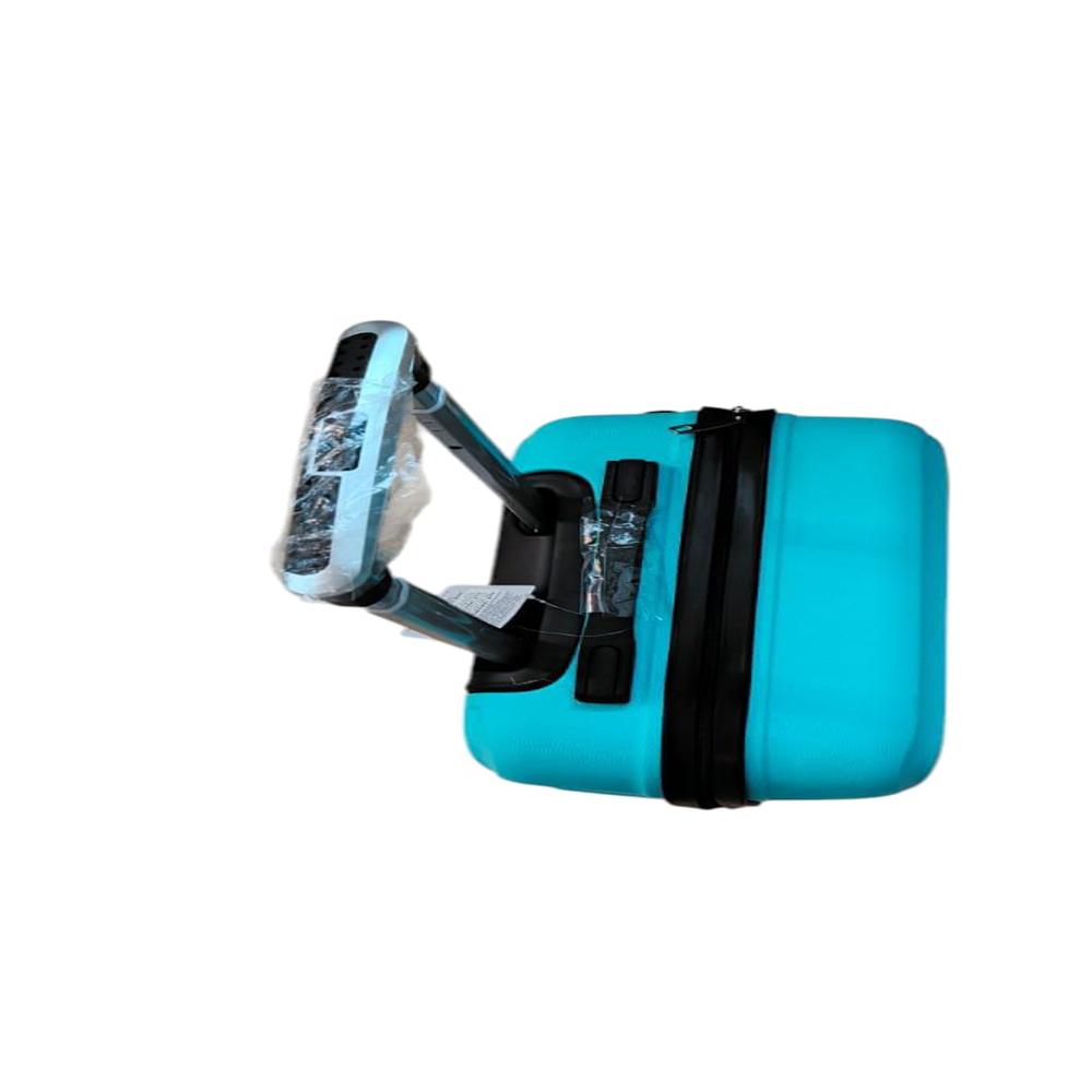 TEAL ABS TROLLEY BAG