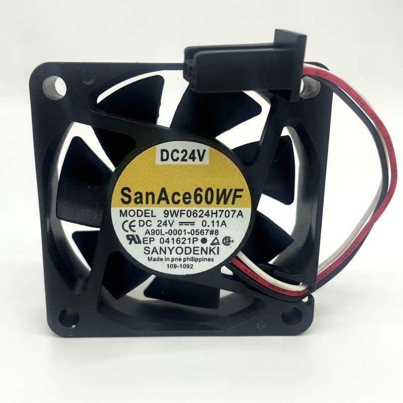 SanAce 9WF0624H707A Axial Fan 24V-0.11A DC Brushless Air Cooling Fan 4000 RPM 60 * 60 * 15mm 3Wire