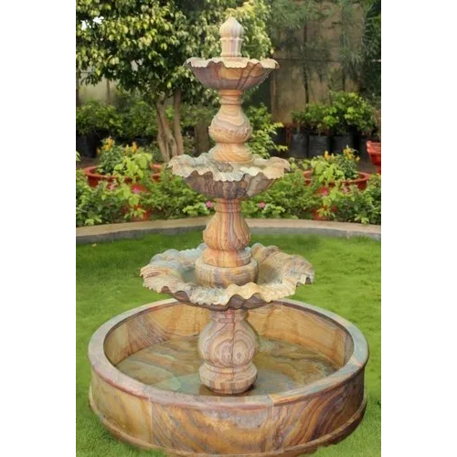 Brown Sandstone Water Fountain - Feature: As Per Customers Requirement