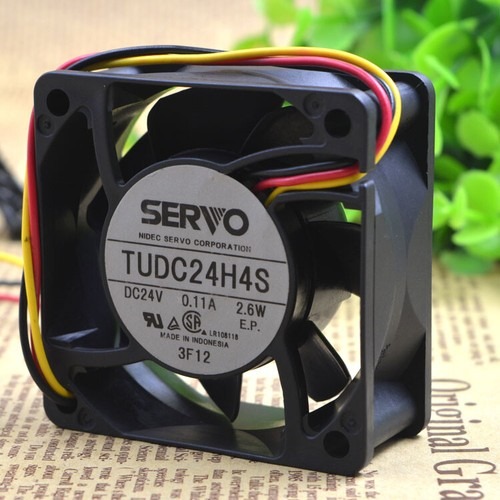 SERVO TUDC24H4S 24V 0.11A 2.6W 6CM Ultra-quiet cooling fan Double ball 3 line